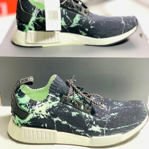 ADIDAS NMD R1 PRIME-KNIT “AERO MARBLE GREEN” - Picture 8 of 8